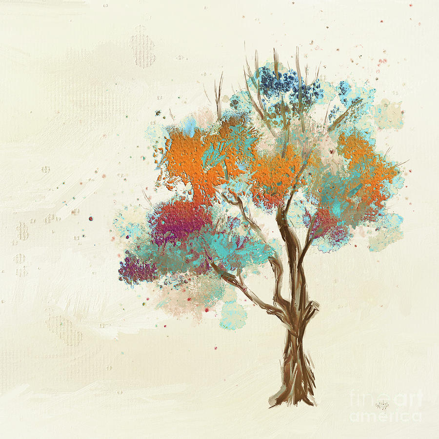 Colorful Tree Digital Art by Lois Bryan