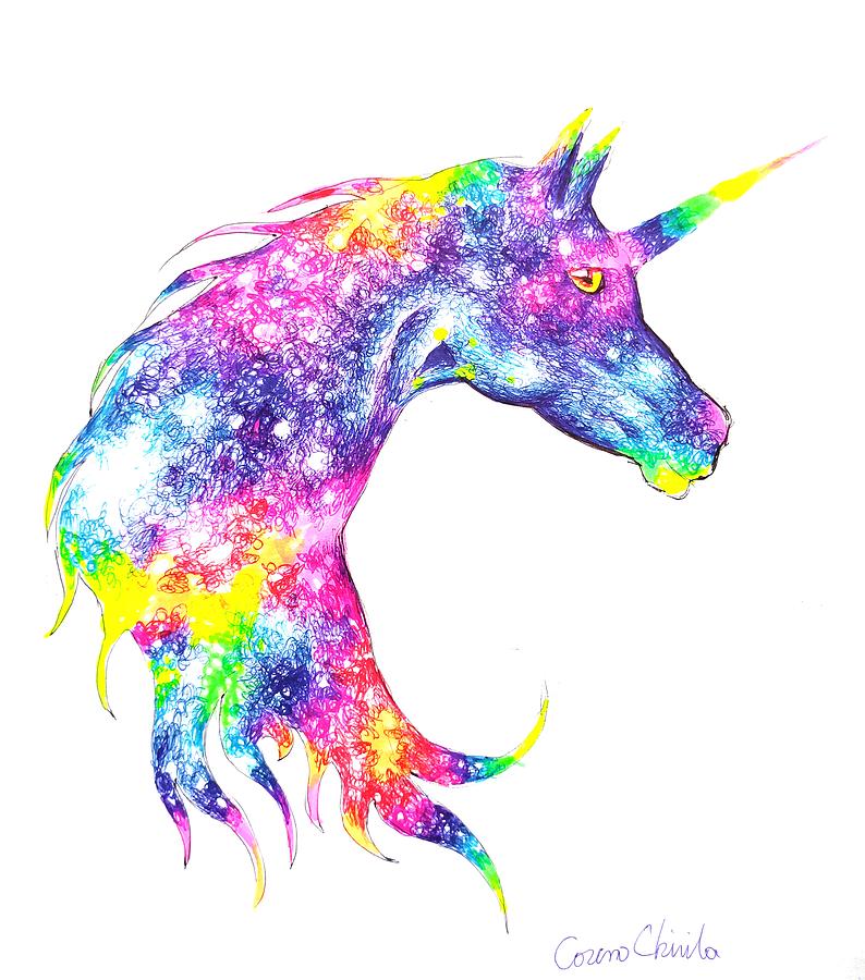View Drawing Unicorn Head PNG