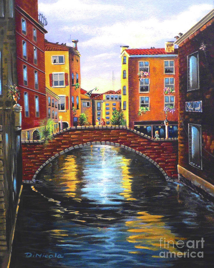Colorful Venice Painting by Anthony DiNicola