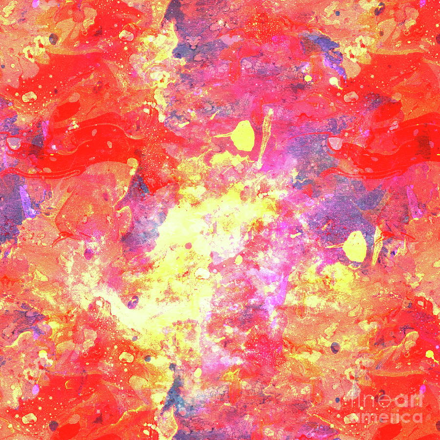 Colorful Watercolor Abstract background. Multicolor grunge psychedelic red  pink texture tie dye. Digital Art by Abstract51 - Fine Art America