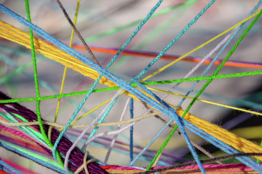 Colorful Yarn  Photograph by Laura Smith