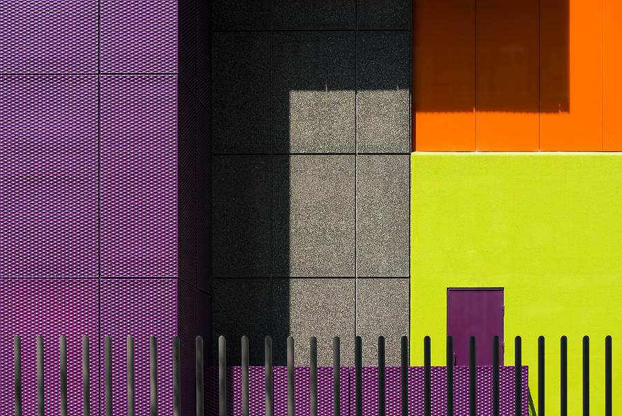 Abstract Photograph - Colors Behind The Fence by Greetje Van Son