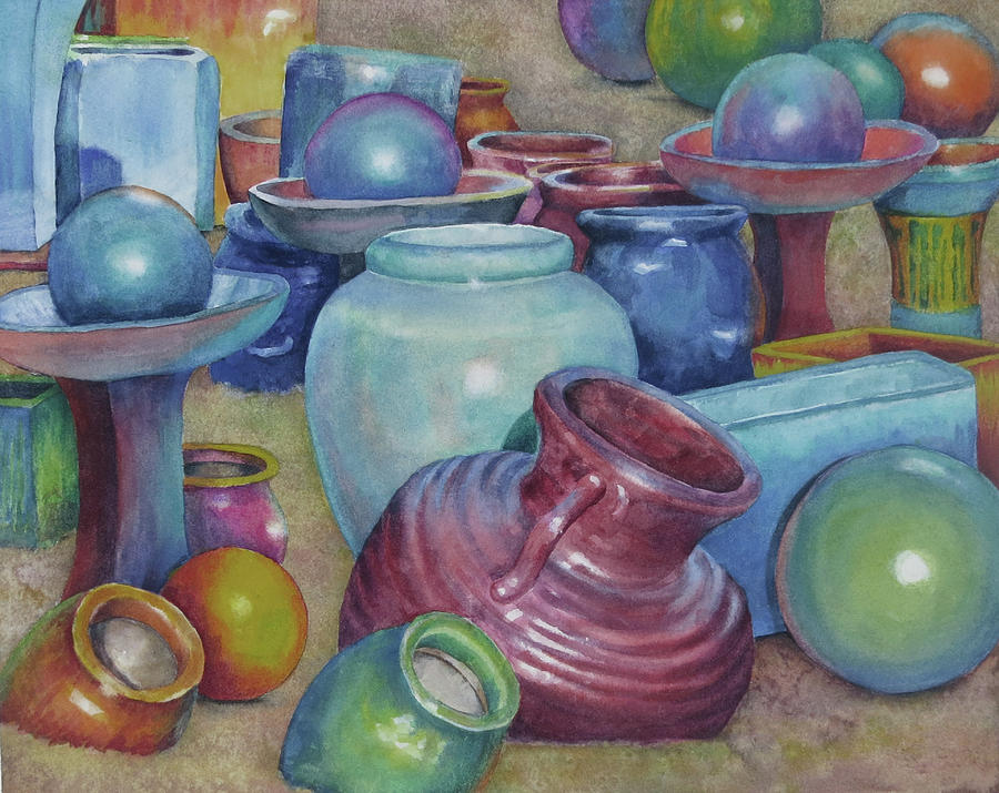 Colors for a Yard Painting by Suzanne Accetta - Fine Art America