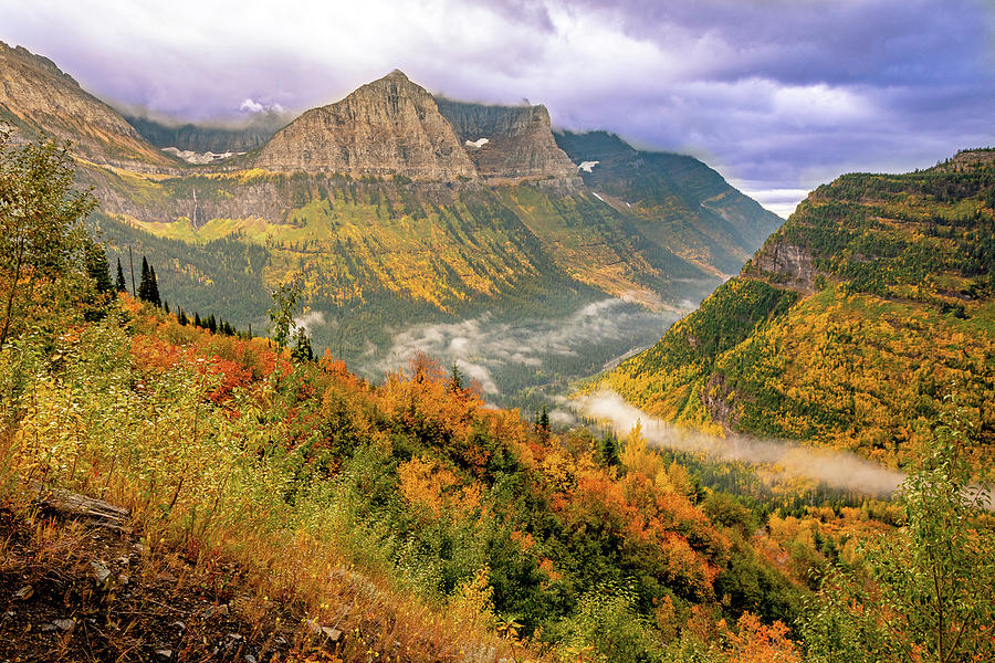 Colors of Autumn in Glacier National Park Photograph by Jack Bell