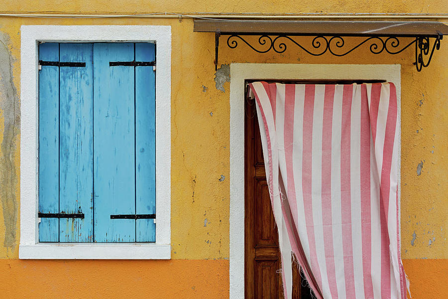 Colors of Burano Italy #1 Photograph by Melanie Alexandra Price
