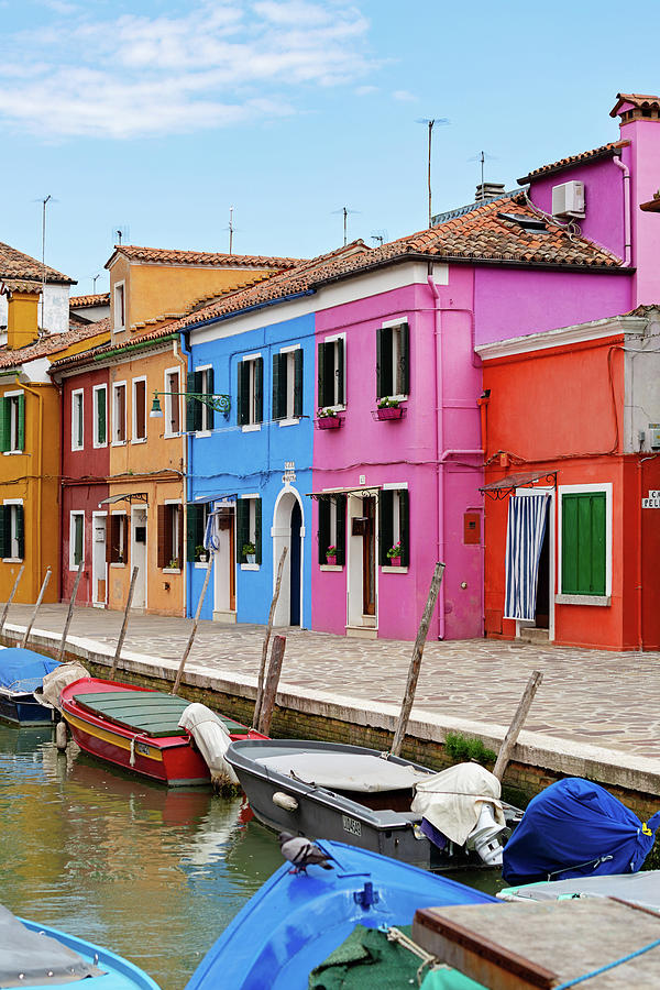 Colors of Burano Italy #5 Photograph by Melanie Alexandra Price