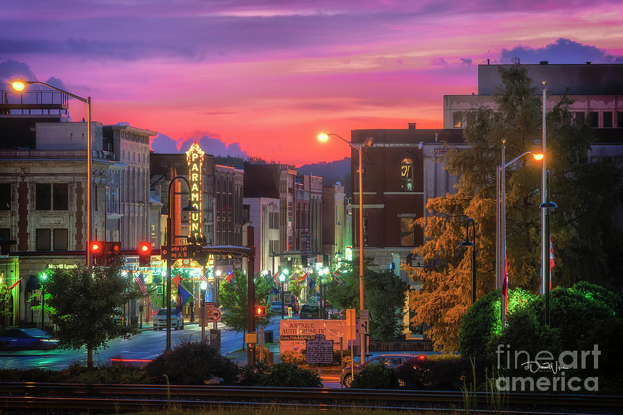 Colors of Downtown Bristol VA TN Photograph by Dion Wiles