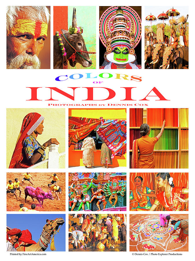 Colors Of India Travel Poster Photograph