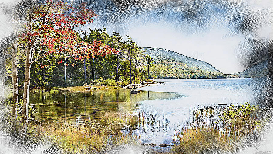 Colors of Maine - 12 Painting by AM FineArtPrints