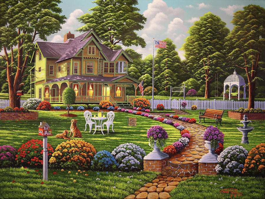Garden Painting - Colors Of Spring by Geno Peoples
