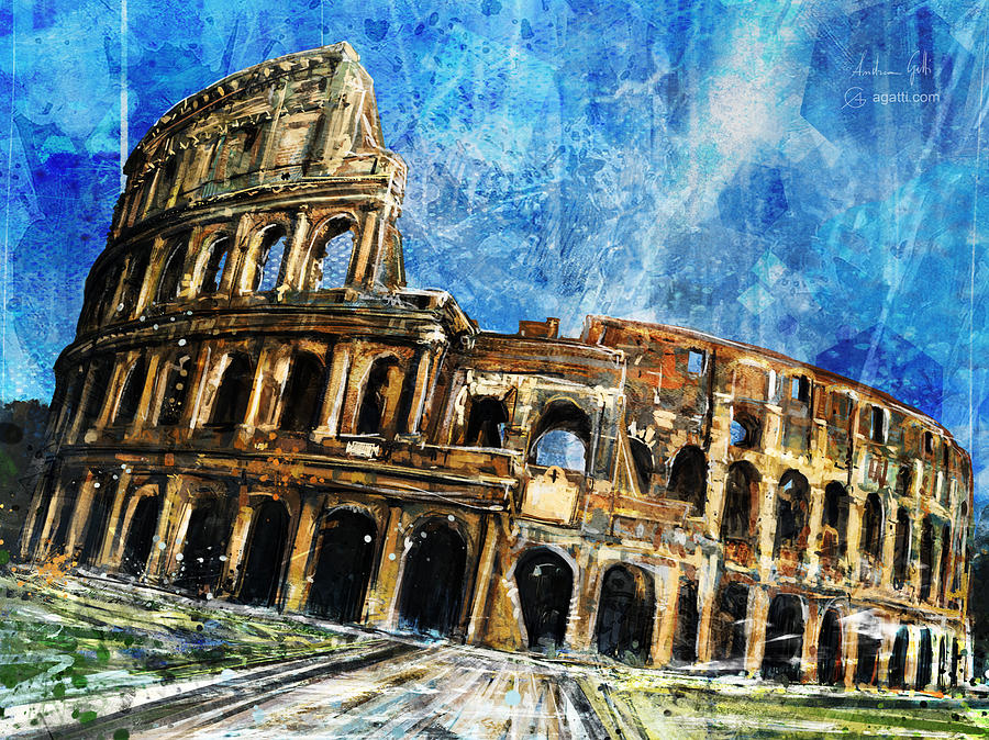 Colosseo Digital Art by Andrea Gatti