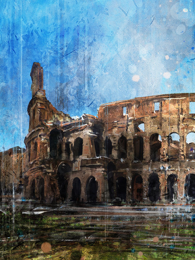 Colosseo scorcio Digital Art by Andrea Gatti
