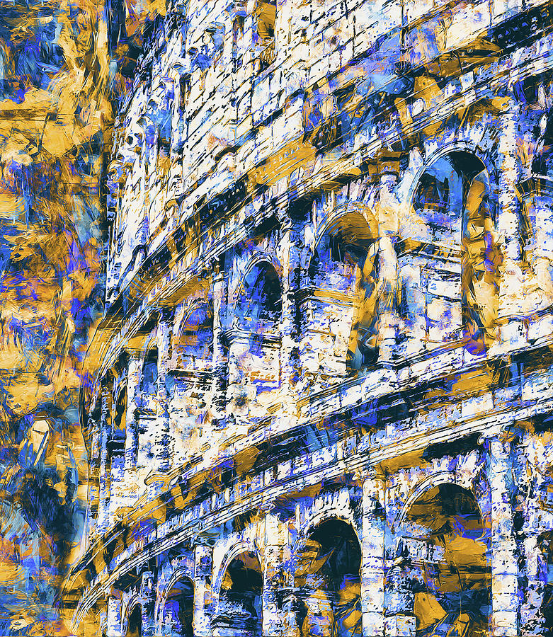 Colosseum, Rome - 11 Painting by AM FineArtPrints