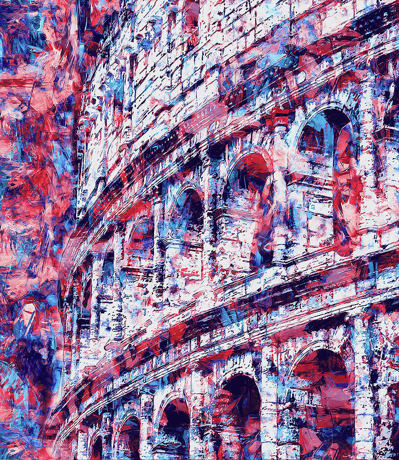 Colosseum, Rome - 12 Painting by AM FineArtPrints