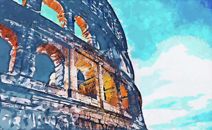 Colosseum, Rome - 16 Painting by AM FineArtPrints