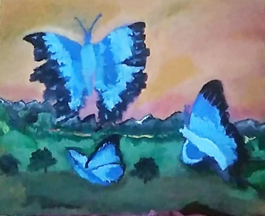 Colour On Wings Painting