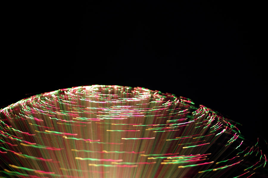 Coloured lights and motion blur abstract Photograph by Seeables Visual Arts