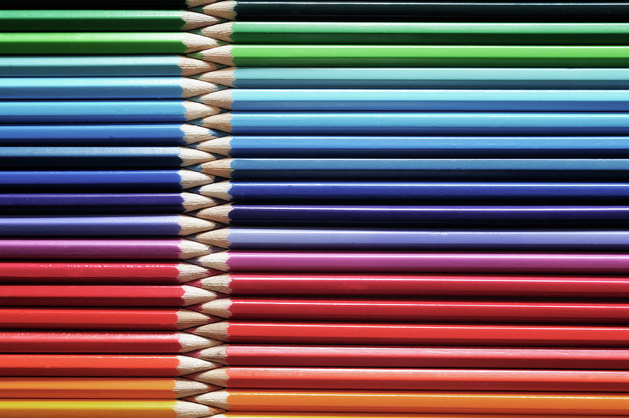 Still Life Photograph - Coloured Pencils 02 by Tom Quartermaine