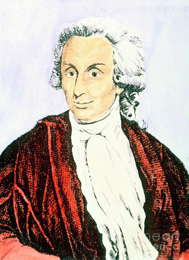 Coloured Print Of Luigi Galvani by Science Photo Library