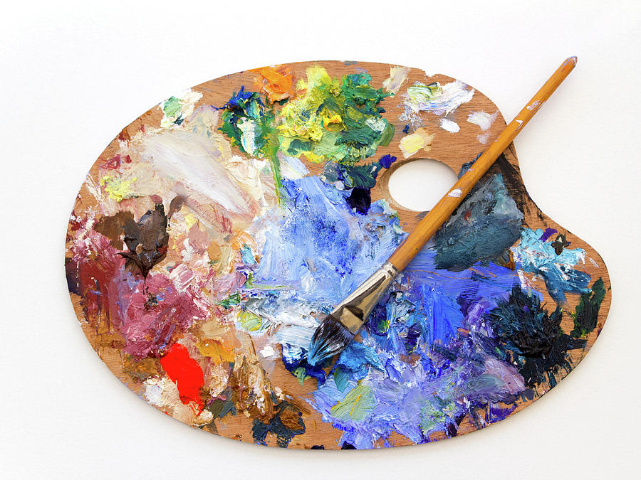 Colourful artists palette Photograph by Seeables Visual Arts