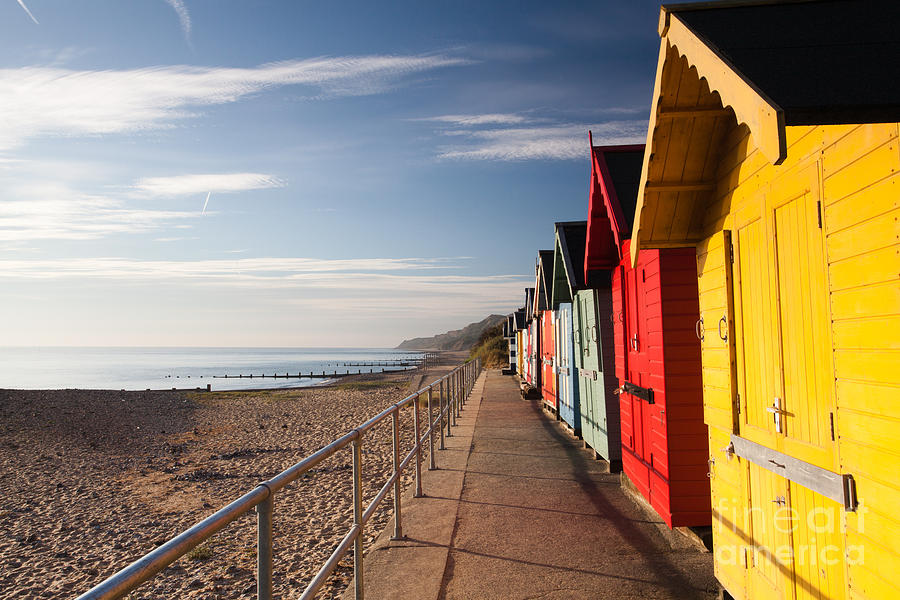 Door Photograph - Colourful Beach Huts On The Cromer Beach by Radomir Rezny