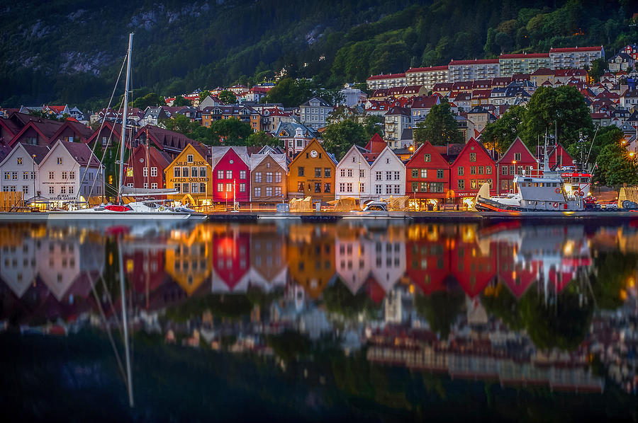 Colourful Bergen Photograph by Rana Jabeen