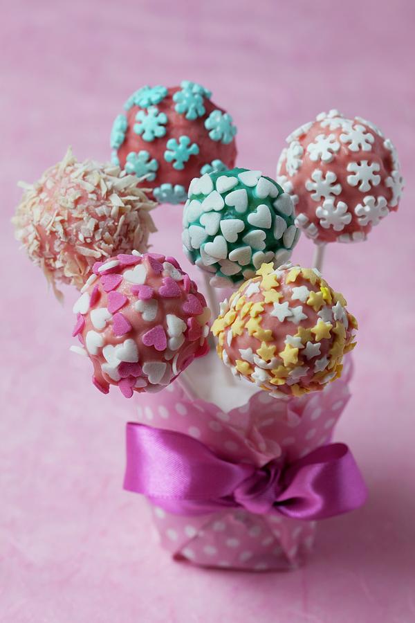 Colourful Cake Pops Photograph by Mèche, Hilde - Fine Art America