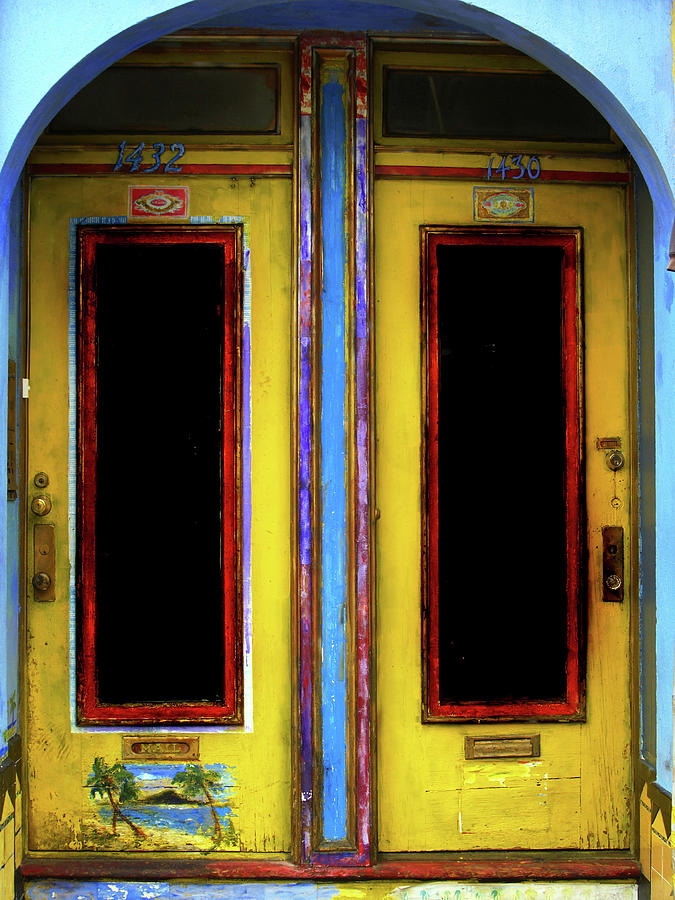 San Francisco Photograph - Colourful Doors In San Francisco by Clive Branson