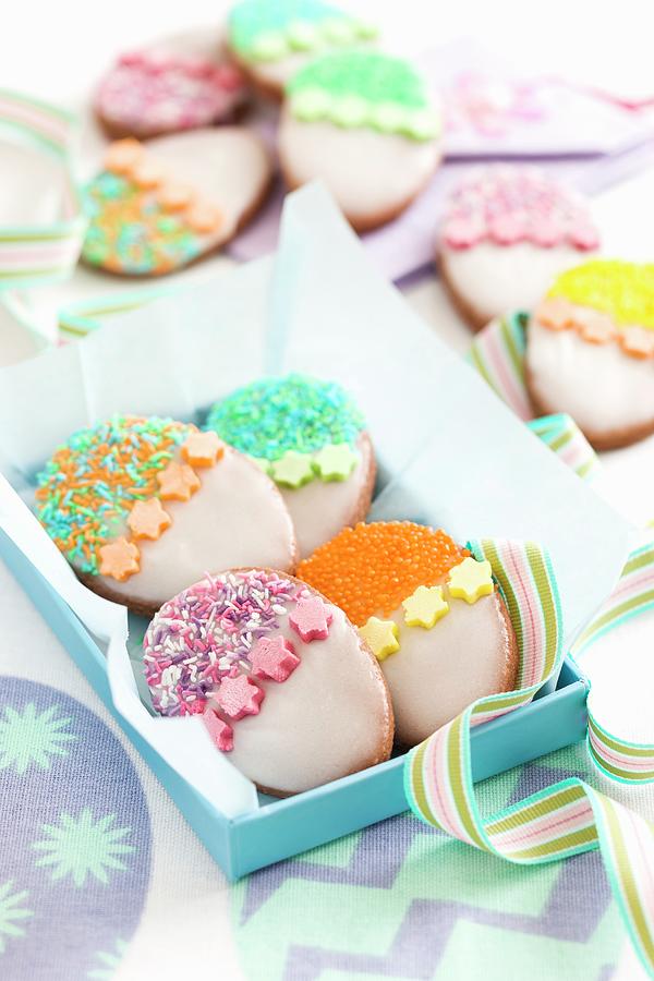 Colourful Easter Biscuits Photograph by Andrew Young