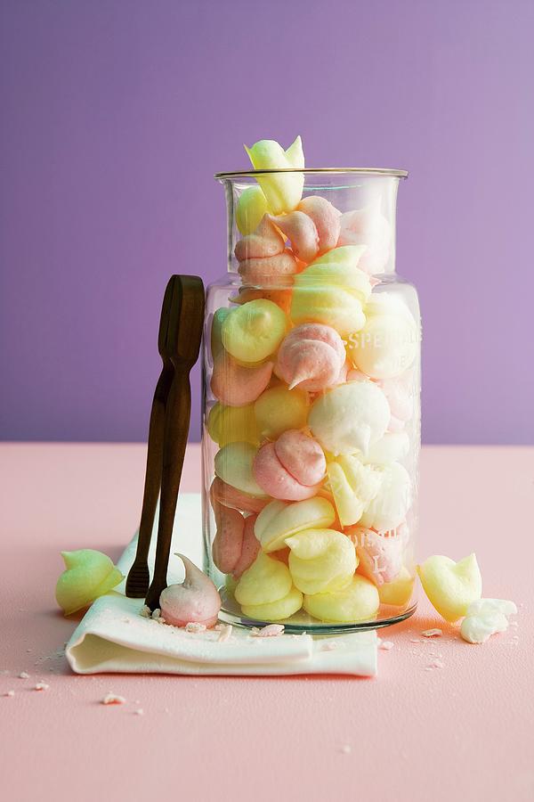 Colourful Fruit Meringues Photograph by Michael Wissing