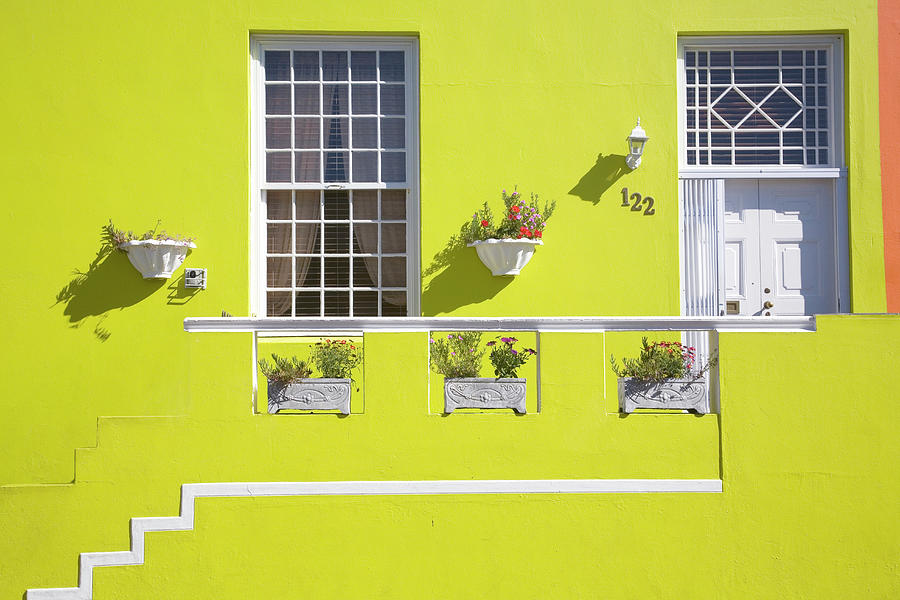 Colourful Home In Bo Kaap, Cape Town Photograph by Hein Von Horsten