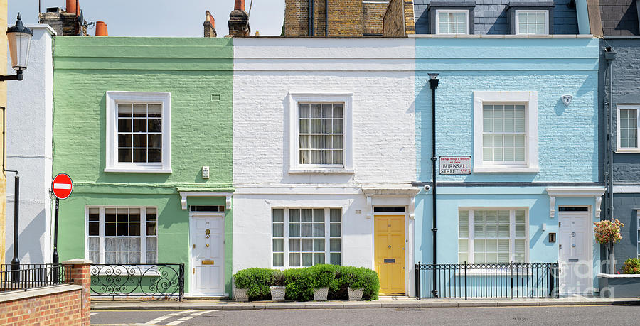 Colourful London Houses Photograph by Tim Gainey