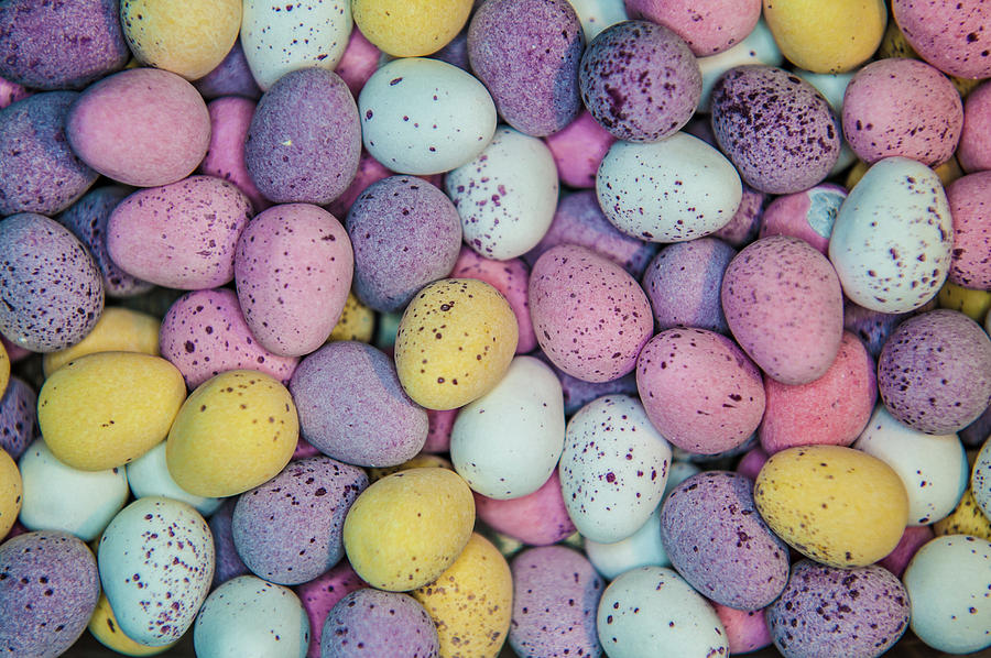 Colourful Mini Eggs Photograph by Helen Jackson