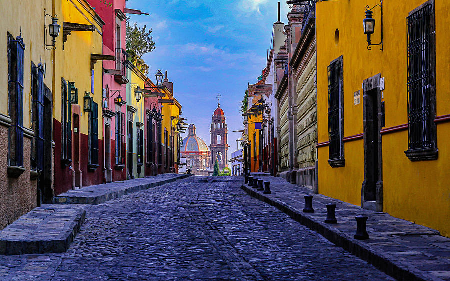 Architecture Photograph - Colourful Street by Francisco Villalpando