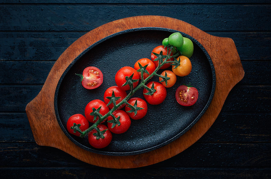 Vegetable Photograph - Colourful Tomatoes by Aleksandrova Karina