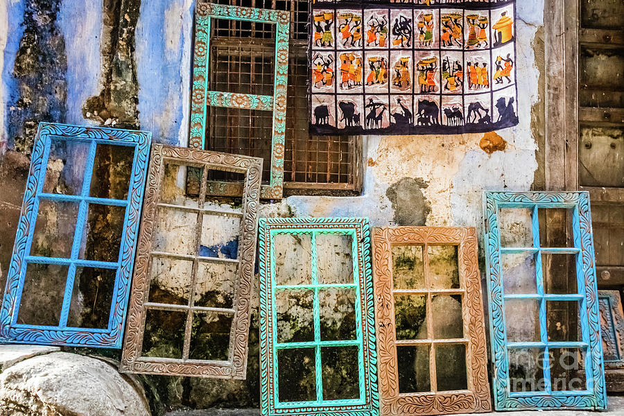 Colorful window frames Photograph by Lyl Dil Creations