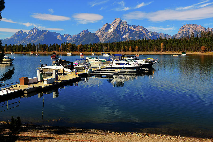 Colter Bay Marina Photograph by Greg Norrell