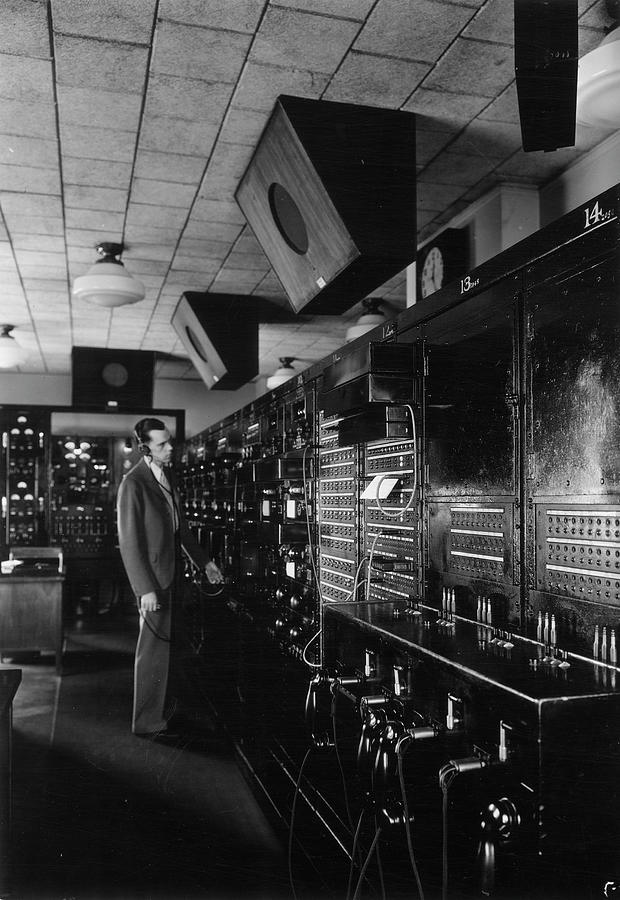 Columbia Broadcasting Studios Control Photograph by The New York Historical Society