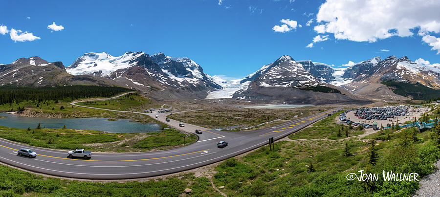 Columbia Icefield Center Photograph by Joan Wallner