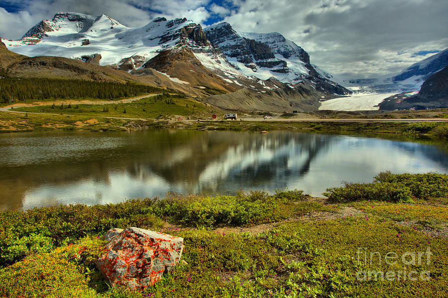 Columbia Icefield Reflections Photograph by Adam Jewell