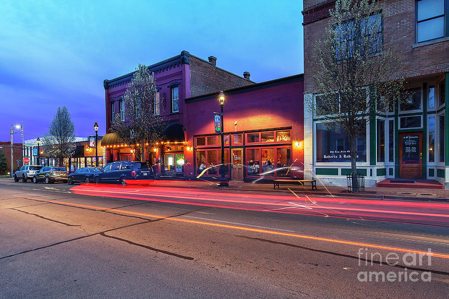 Columbia Street At Dusk 2 Photograph By Larry Braun - Fine Art America