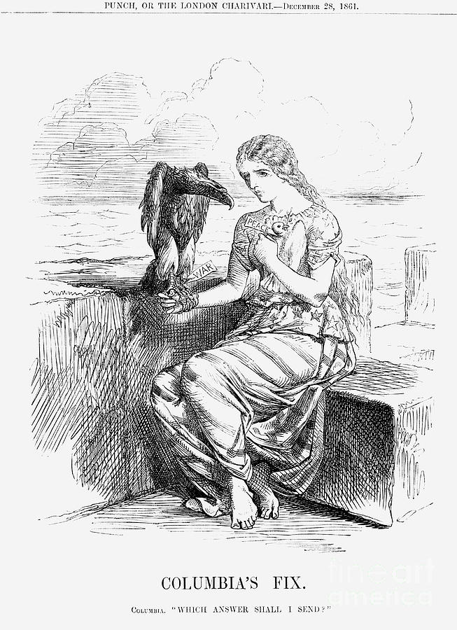 Columbias Fix, 1861 Drawing by Print Collector Columbias Fix, 1861 Drawing by Print Collector