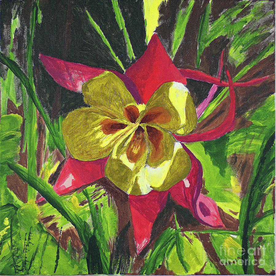 Columbine Painting by Escudra Art