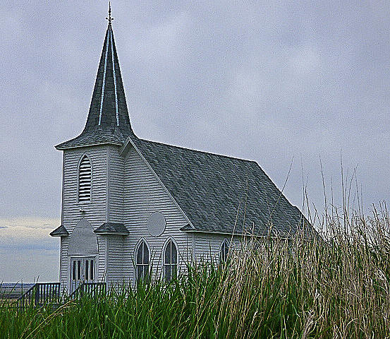 Columbus ND Lutheran Church Photograph by Susan Granrud