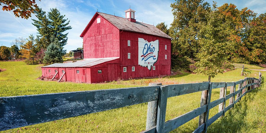 Columbus Ohio Bicentennial Barn Panorama Photograph by Gregory Ballos