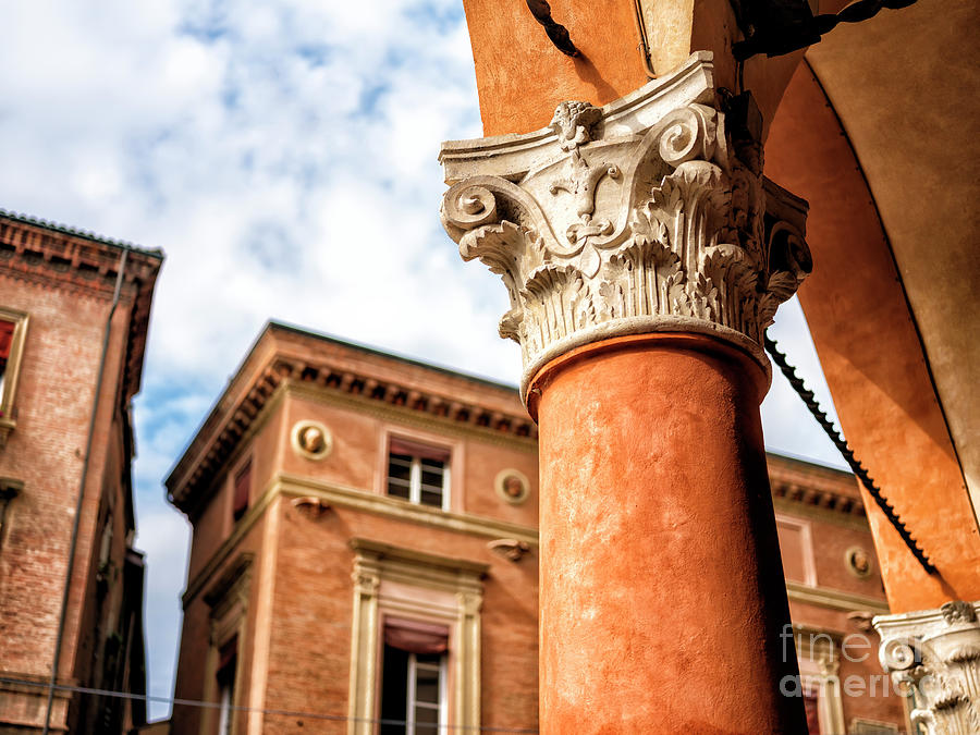 Column Style in Bologna Photograph by John Rizzuto