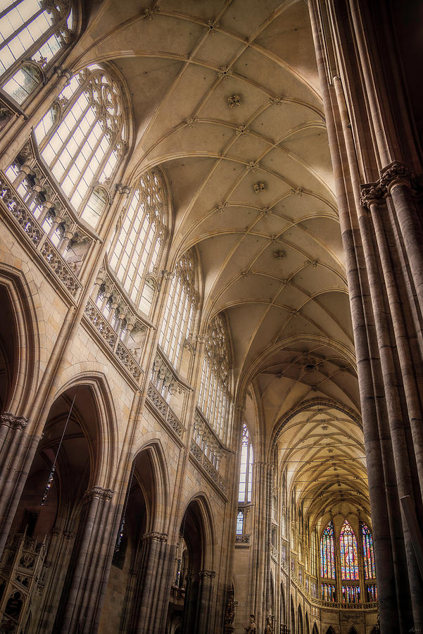 Columns at St. Vitus Cathedral Photograph by Owen Weber