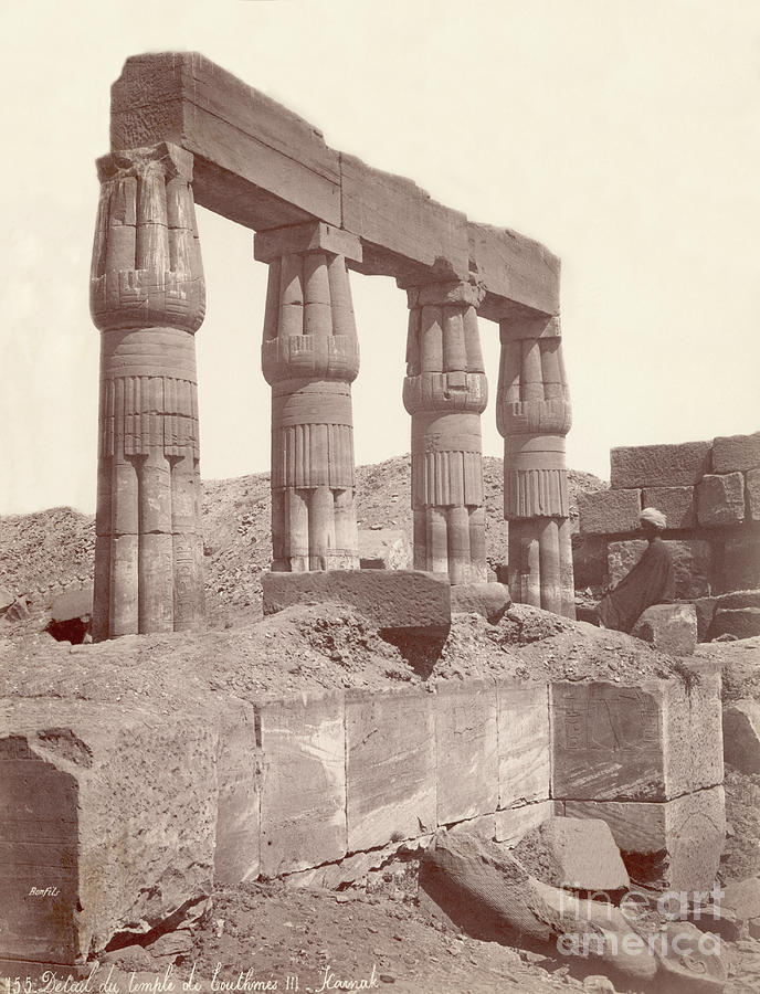 Columns At Temple Of Luxor Photograph by Bettmann