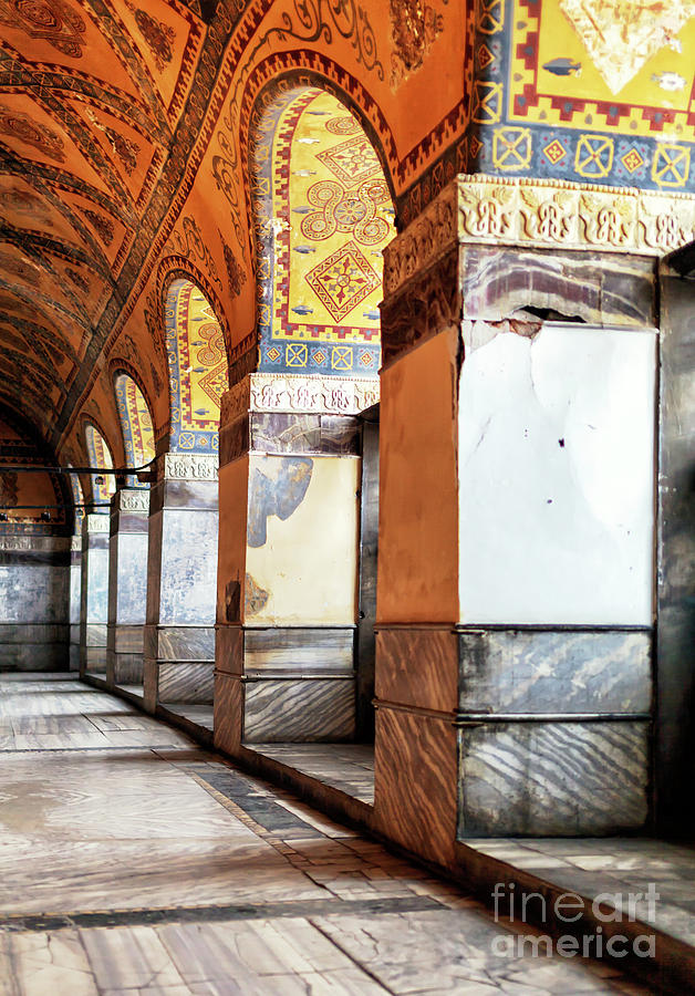 Columns of History at the Hagia Sophia Istanbul Photograph by John Rizzuto
