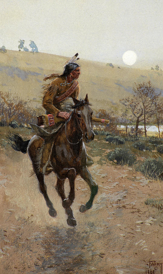 Native American Painting - Comanche, 1903 by Henry Farny